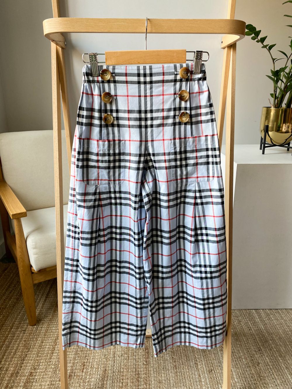 Хлопковые брюки Burberry, 140