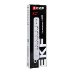 Удлинитель LUX 5 гнезд 2USB 2,4А+2type-C 3 метра 1,5мм2 EKF