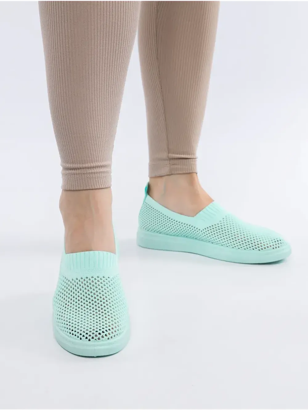 Мокасины летние текстильные