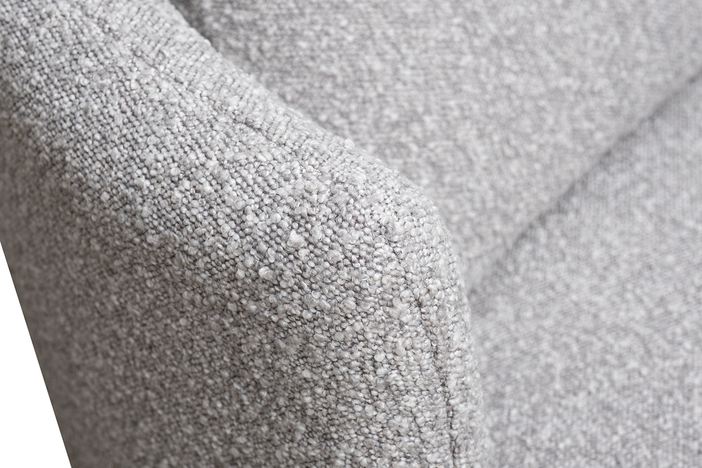 Кресло Верона(Verona) вращающееся, букле серый Orso-SER/бронза 70x77x80см Garda Decor