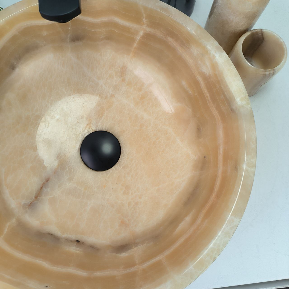 Раковина из оникса Bowl Yellow TinLip BO-62893 40*40*15 140