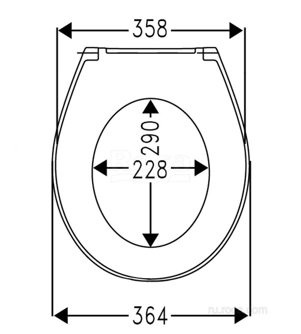 Крышка Roca Victoria Nord soft-close ZRU9302919