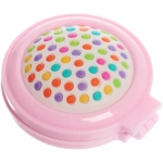 Расческа массажная детская складная «Barbariska» с зеркалом, единорожек, цвет микс, d-7см