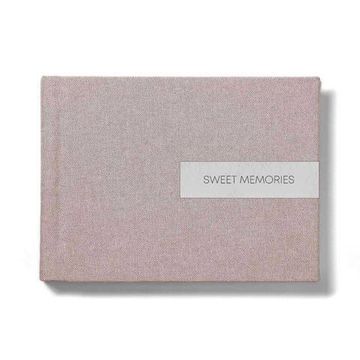 28x20 фотокнига с льняной обложкой "Ash" с металлической плашкой