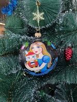 Шар стеклянный "Щелкунчик" ручная роспись