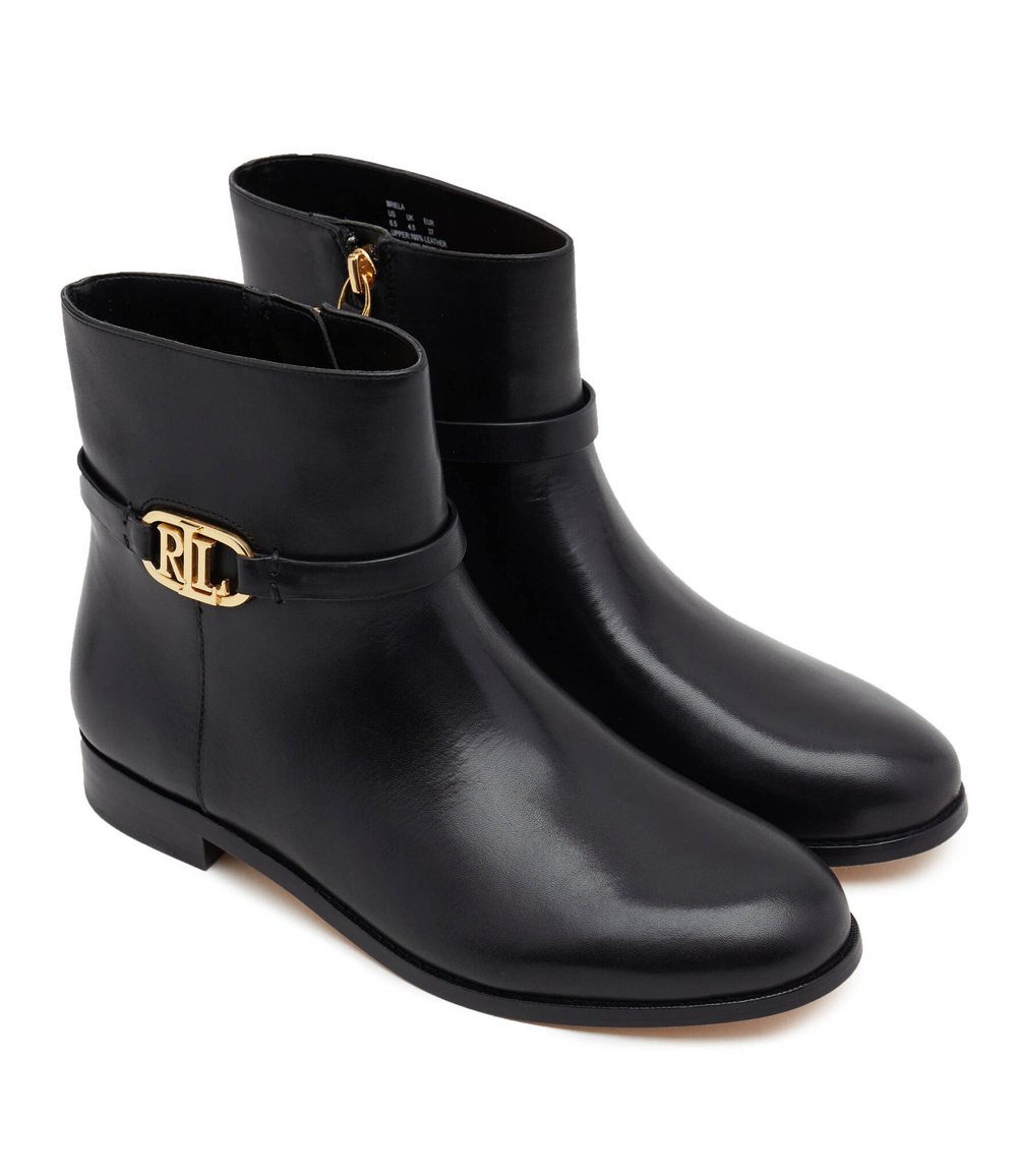 Кожаные ботильоны LAUREN RALPH LAUREN - черный(802912273)