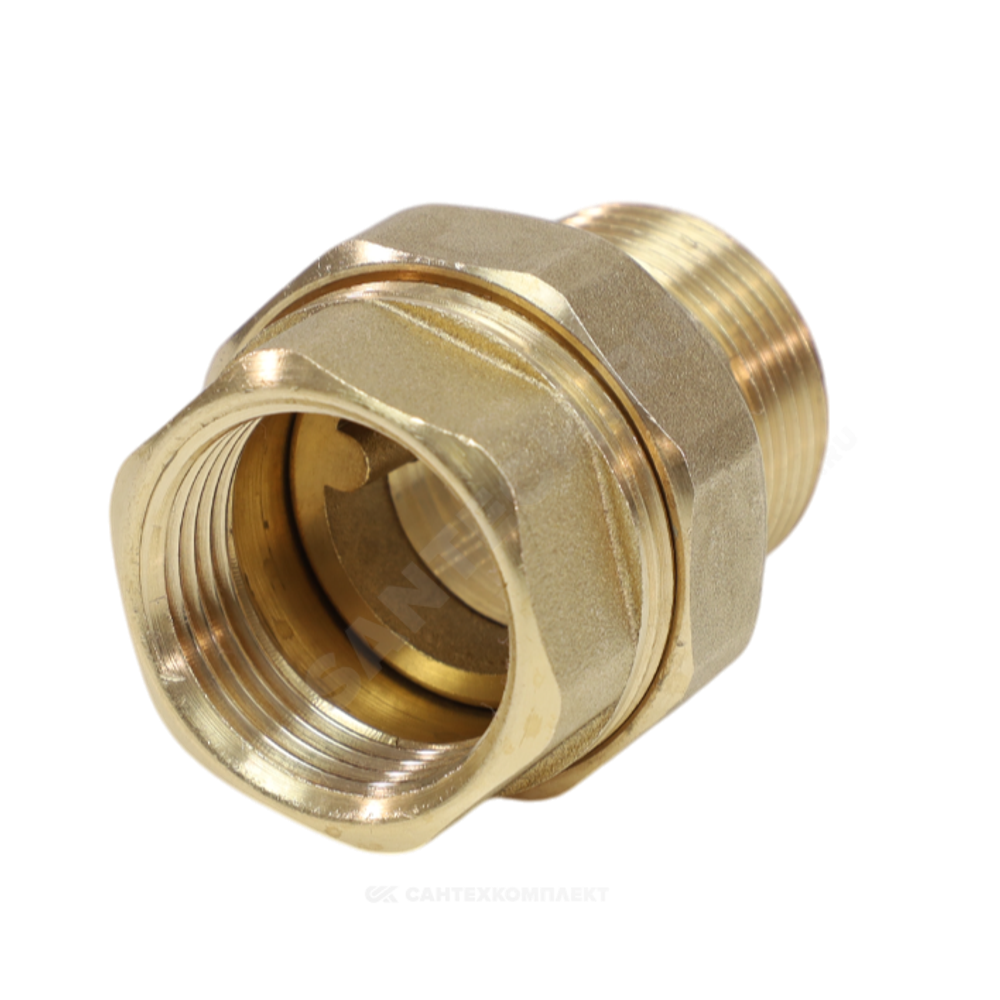 Соединитель латунь американка Ду 25 (1") прямой ВР/НР VALFEX VF.340.L.100