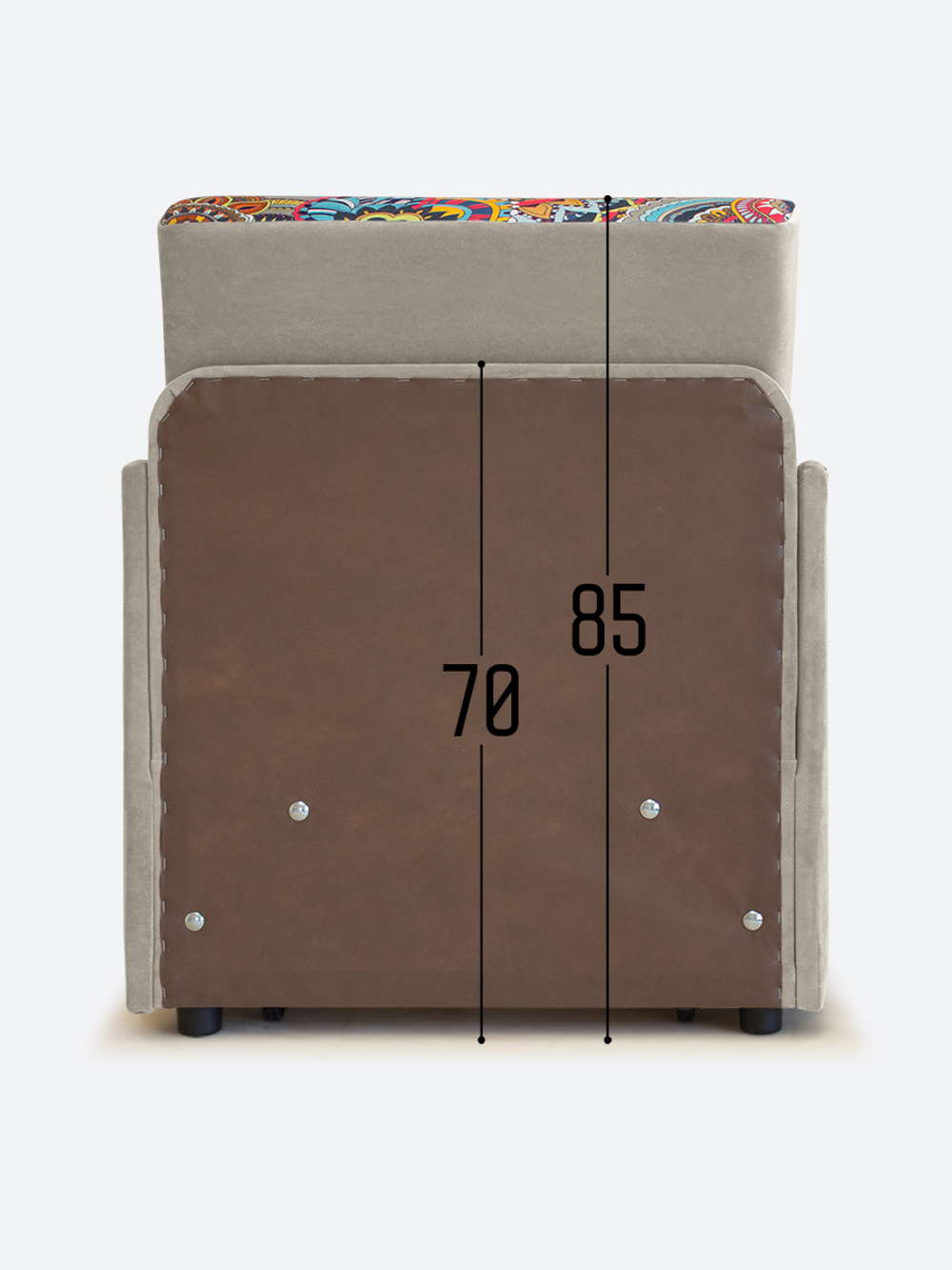 Кресло-кровать "Миник" с подлокотниками, купон Хаски