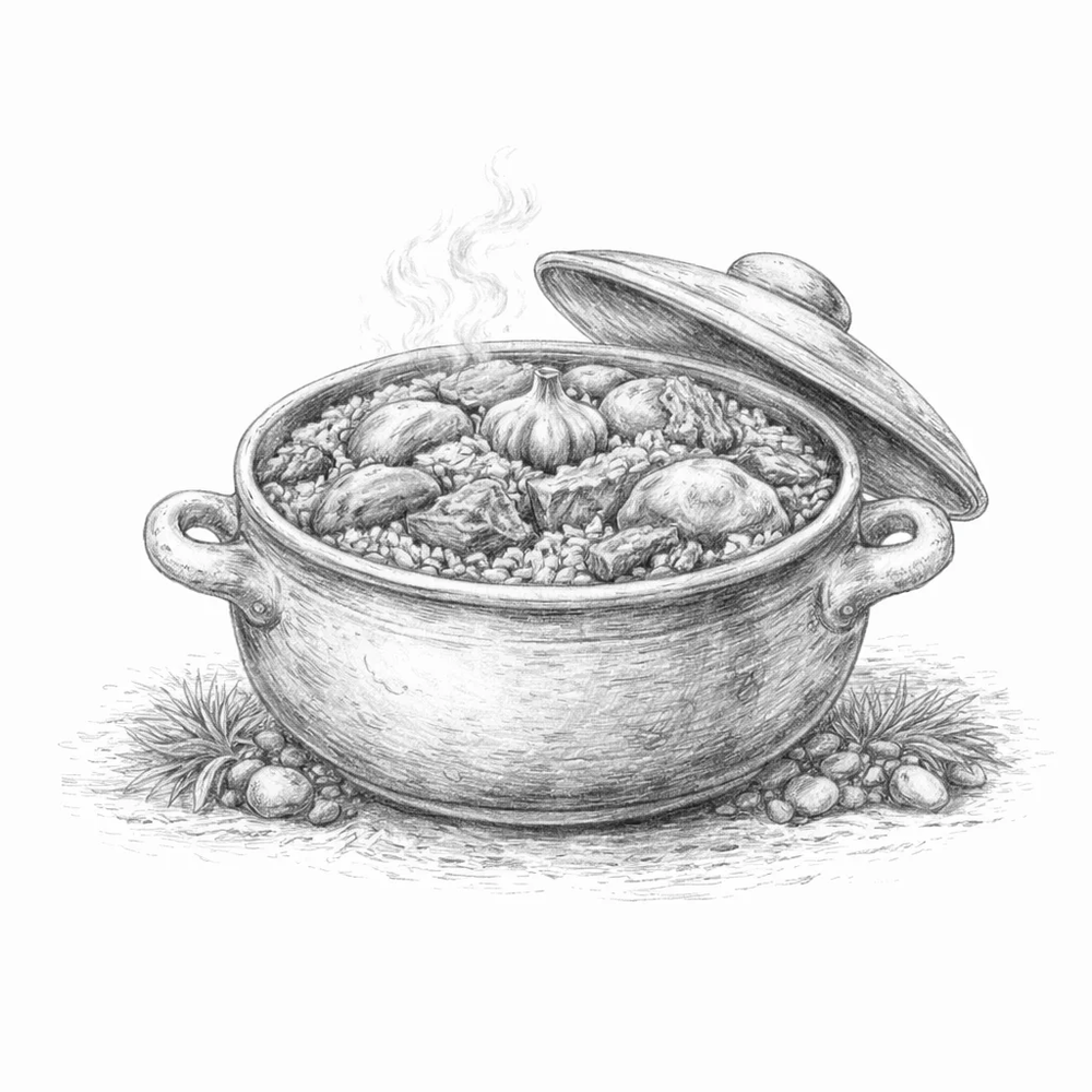 Плов с курдюком