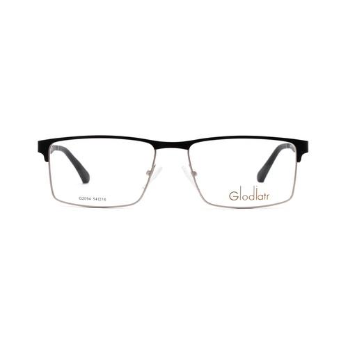 Оправа прямоугольная Glodiatr G2094 C6 черный/серебро (Китай)