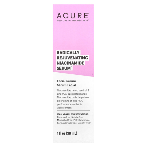 ACURE, Radically Rejuvenating, сыворотка с никотинамидом, 30 мл (1 жидк. унц.)