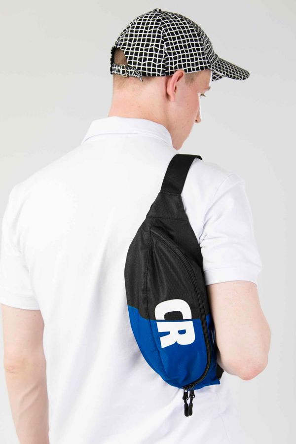 Сумка поясная Codered Hip Bag Large Черный / Василек Соты Оксфорд - фото 2