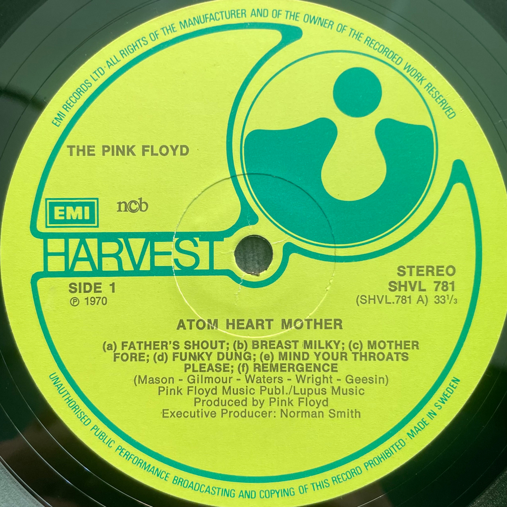 Pink Floyd ‎– Atom Heart Mother (Швеция)