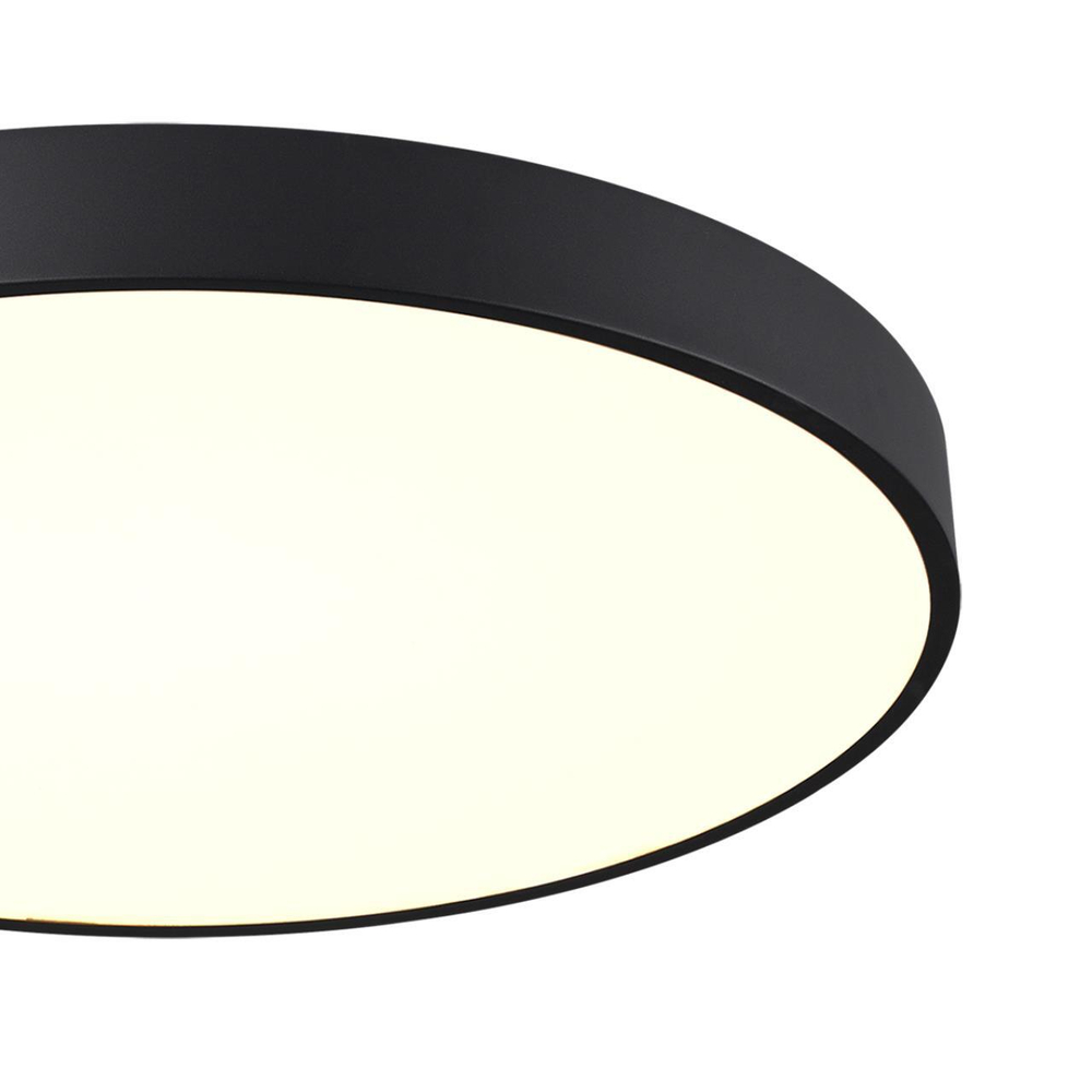 7758/70L MITRA LED SN 098 Светильник металл/акрил/черный LED 60Вт+10Вт(подсветка) 4000K D600 IP20 QUASAR