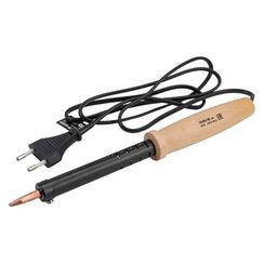 80 Вт, клин, электропаяльник с деревянной рукояткой (55405-80)