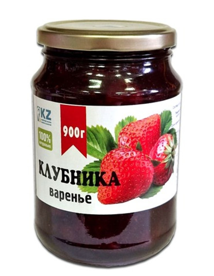 Варенье Клубника 900г. Казахстан