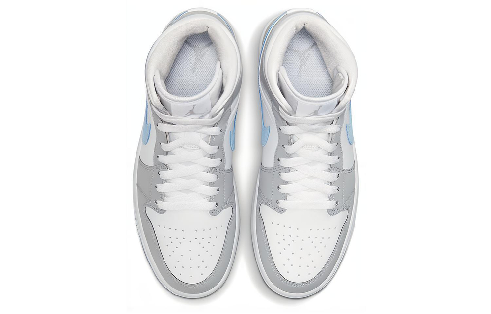 Кроссовки Jordan Air Jordan 1 Mid "Wolf Grey" Dior (Женская размерная сетка)