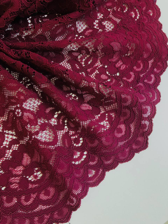 Кружевное полотно, кордовое, бордовый