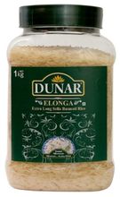 Рис Dunar Басмати Elonga Sella банка 1 кг 2 шт