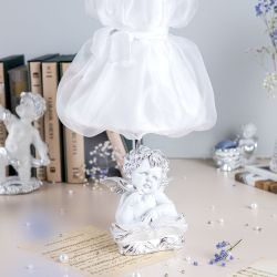 Настольная лампа Ангел Поэт Сильвер Мадлен Белый