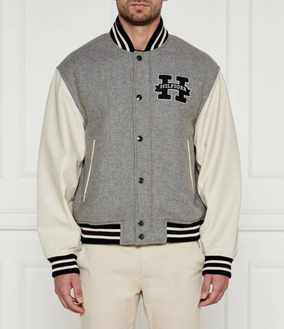 Хлопковая куртка Tommy Hilfiger - серый(MW0MW37032)