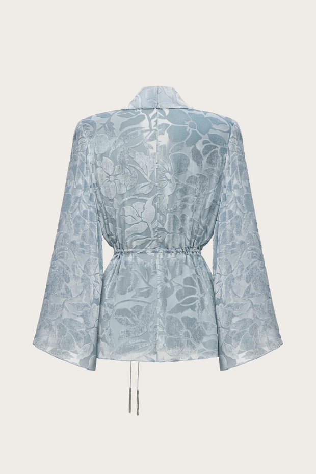 ЖАКЕТ ИЗ ПАНБАРХАТА С ВОРОТНИКОМ