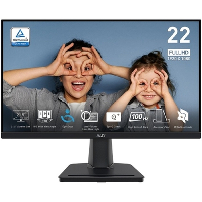 MSI PRO 21.5" MP225 Black {IPS 1920x1080 100Hz 1ms 178/178 250cd 1000:1 D-Sub+HDMI}