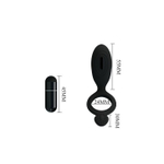 Эрекционное кольцо Pretty Love Ethel с виброподушечкой, Ø 2,4 см