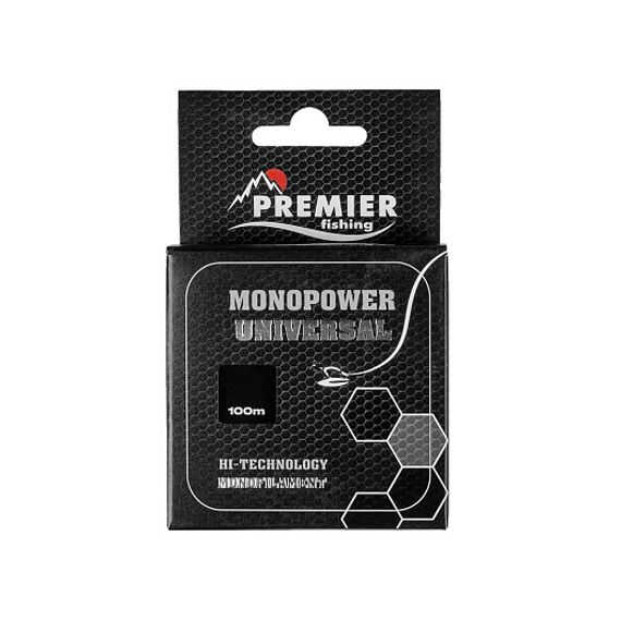 Леска MONOPOWER UNIVERSAL 0,10mm/100m Clear Nylon (PR-MU-T-010-100) Premier Fishing
