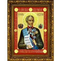 Александр Суворов "Христов воин". Икона на холсте
