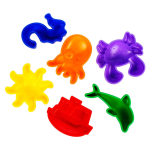 Песочный набор №58 (6 формочек морские) (АлексТойз)