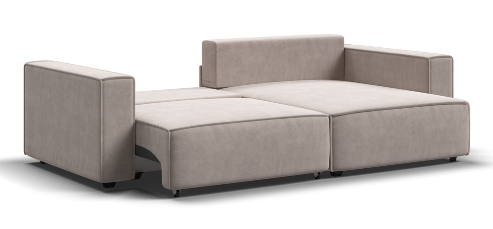 Угловой диван BOSS SOFT MODOOL велюр Monolit латте