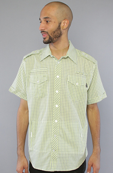 Рубашка с коротким рукавом Sneaktip Cobra зеленая