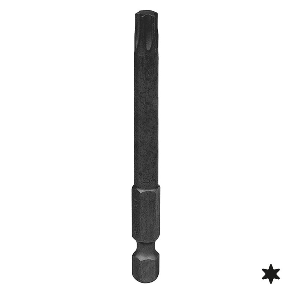 KING TONY (717040T) Вставка (бита) торцевая 1/4&quot;, L = 70 мм, TORX, T40, для шуруповерта