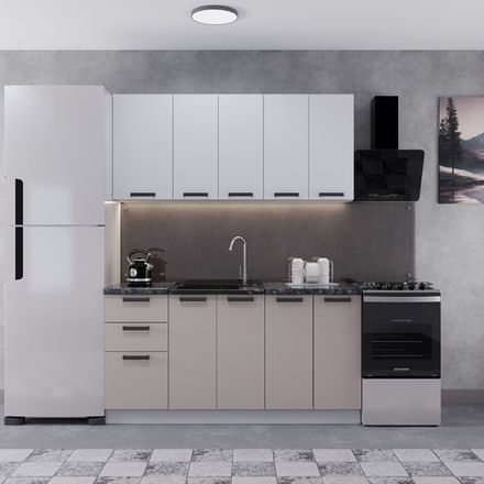 Кухня "Фортуна" 1.6 (Белый/Бежевый), ДСВ-Мебель, г. Пенза