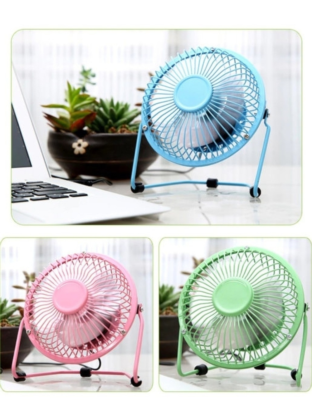 Вентилятор портативный настольный с питанием от USB/для офиса, для дома