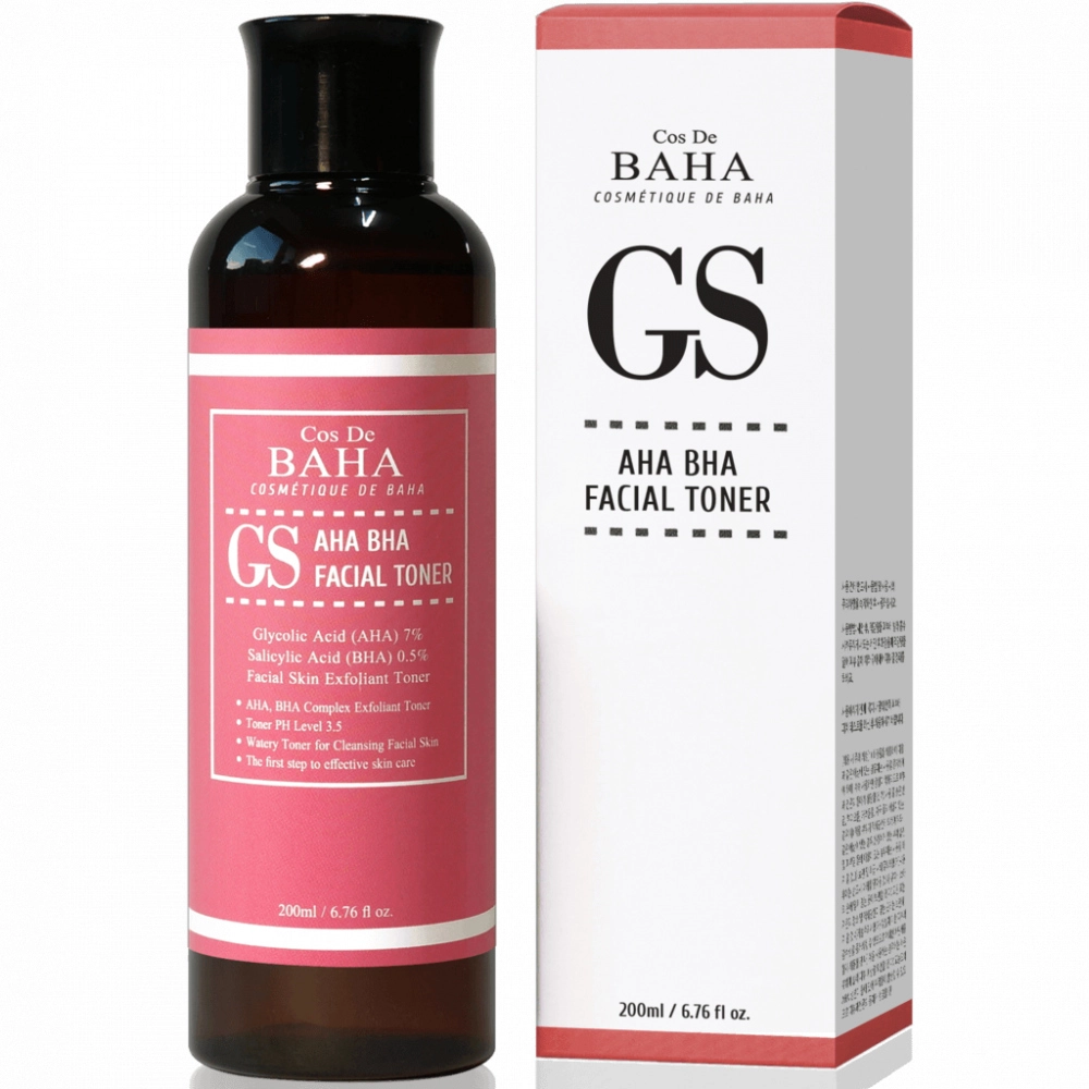 Тонер для лица Cos De Baha GS AHA BHA facial toner 200 мл