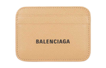 Balenciaga Cow Leather Card Holder Regular Unisex Nude