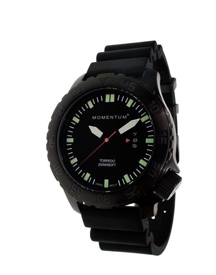 Канадские часы Momentum TORPEDO BLACK-ION 1M-DV76B1B