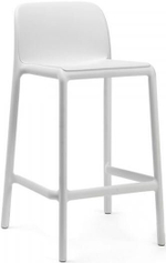 Стул пластиковый полубарный Nardi Faro Mini, белый