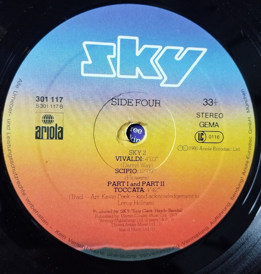 Винтажная виниловая пластинка LP Sky 2 (Germany 1980) Sahara