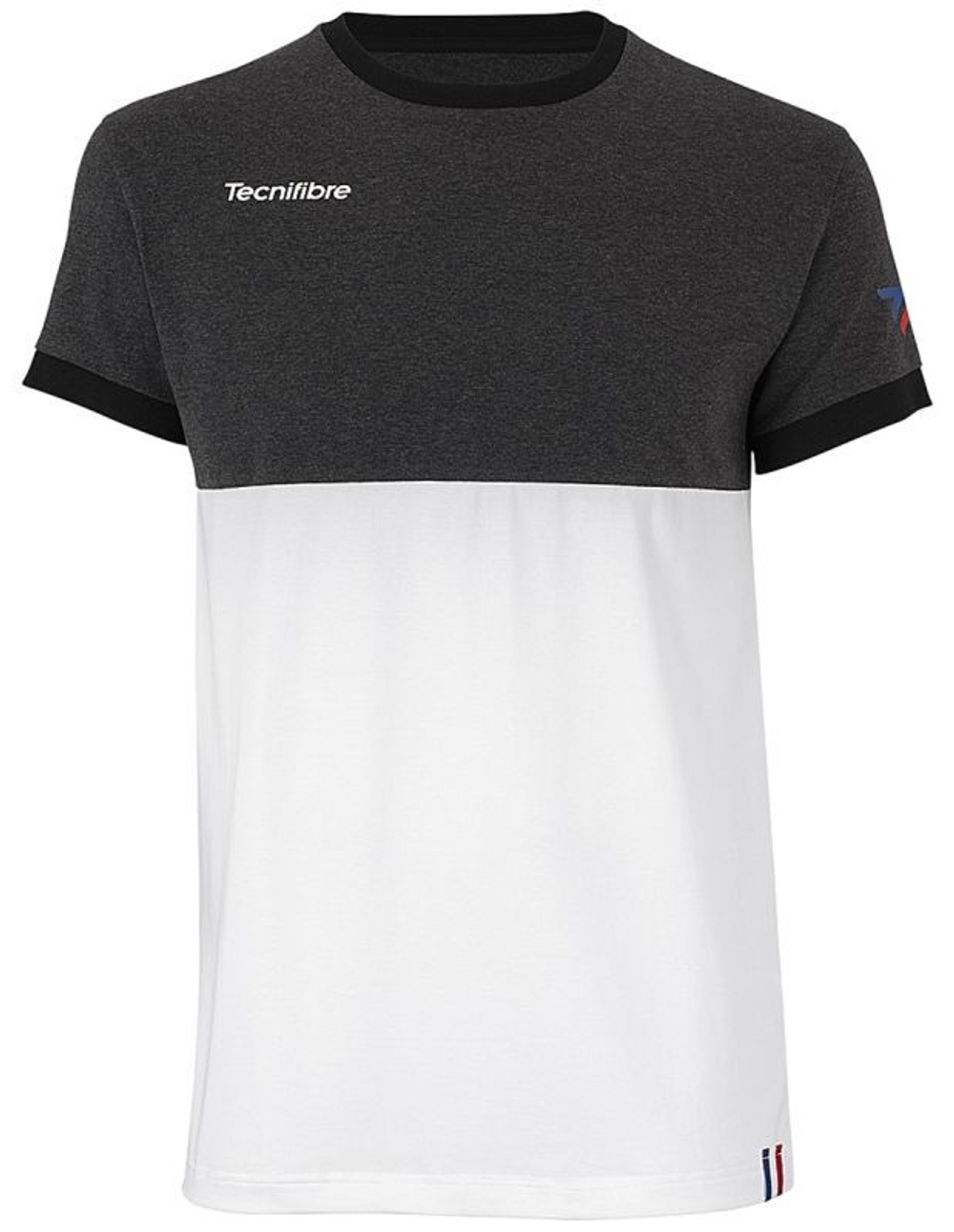 Футболка для мальчика теннисная Tecnifibre F1 Stretch Jr - black heather