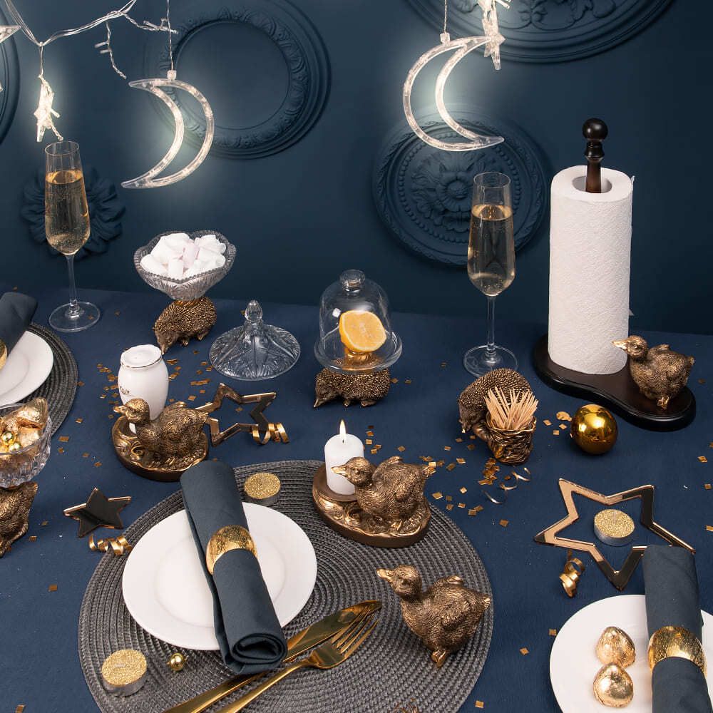 Сахарница стеклянная с крышкой Ежик Барб Бронза