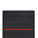 Корпус BaseTech M3404, БП:450W, mATX, чёрный, 2xUSB2, 1xUSB3 (BT-M3404-450W-B)