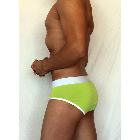 Мужские трусы брифы салатовые Boefje