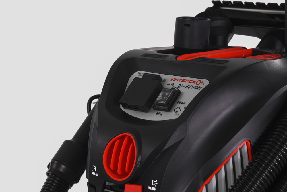 Пылесос строительный ИНТЕРСКОЛ ПУ-30/1400Р, ПУ-30/1400РЭ