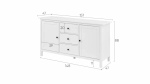 Сервант - аналог IKEA HEMNES / ХЕМНЭС/ ХЕМНЕС / КЫМОР / ИКЕА 157х89х47 см, белый