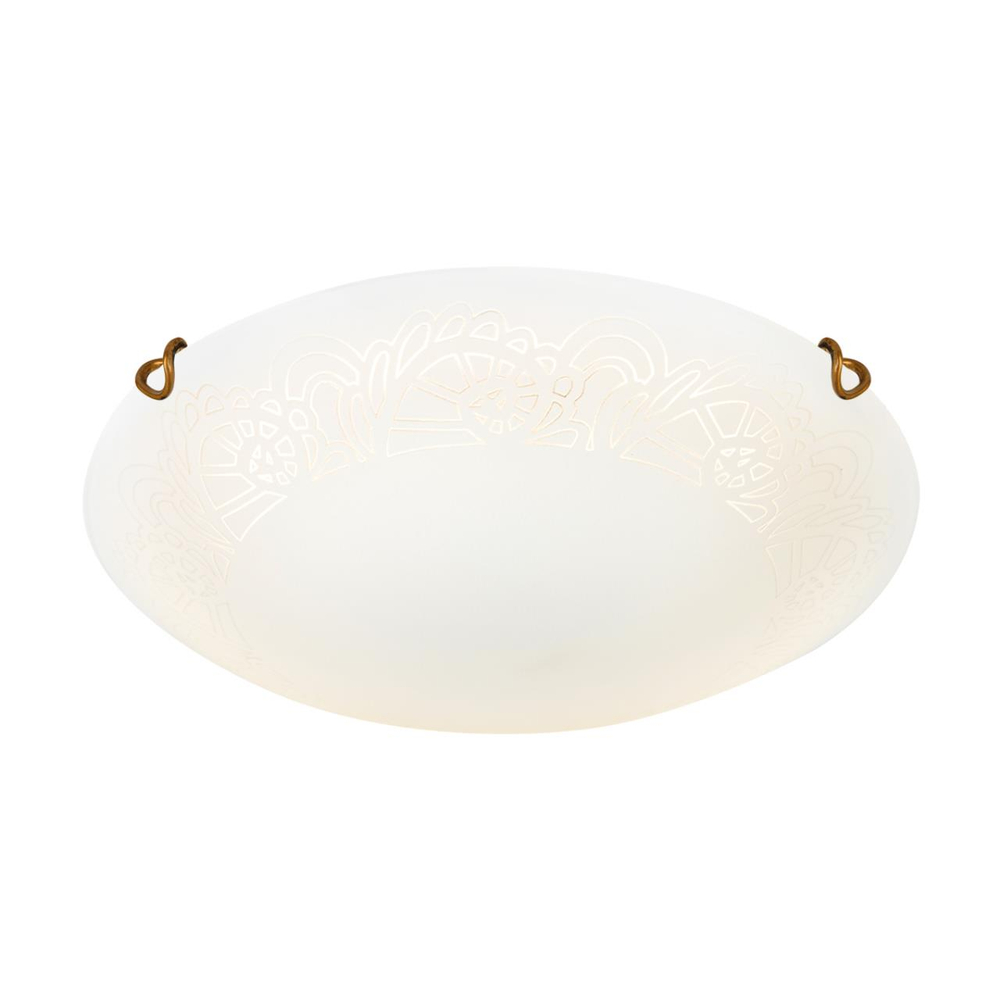 7602/DL SNOK SN 000 Светильник стекло/белое/золото LED 48Вт 4000K D405 IP20 AMMONITE