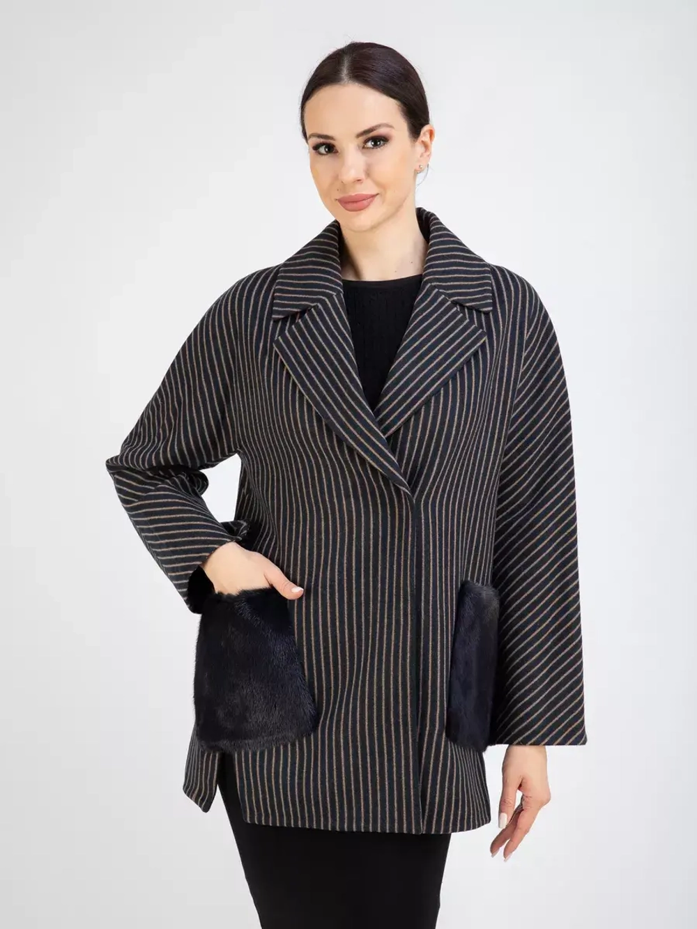 Пальто демисезонное короткое полупальто