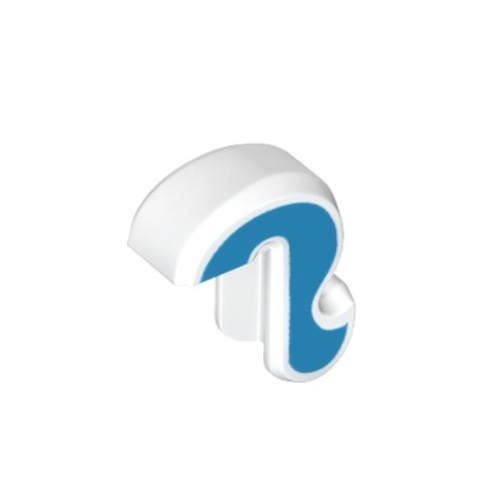 Кошачий хвост с узором из темно-лазурных полос 15429pb05